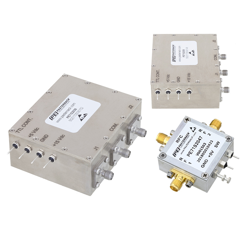 Pasternacks latest line of SPDT high-power PIN diode RF switches 