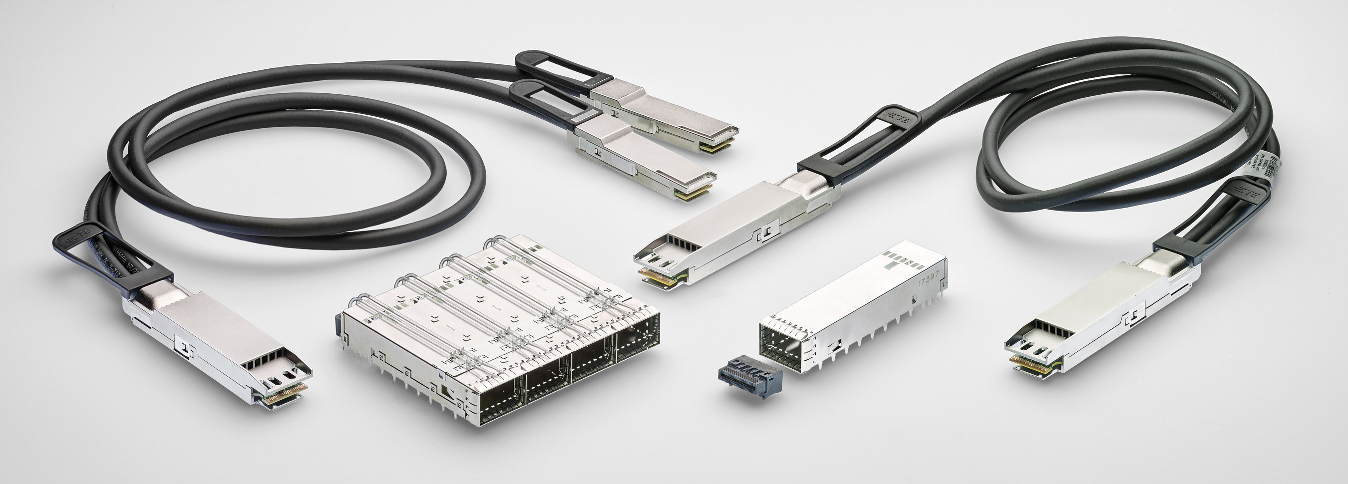 TE Connectivitys latest Octal Small Form Factor Pluggable OSFP connector and cable assembly