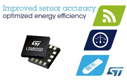 STMicroelectronics LSM6DSO iNEMO inertial measurement unit IMU 