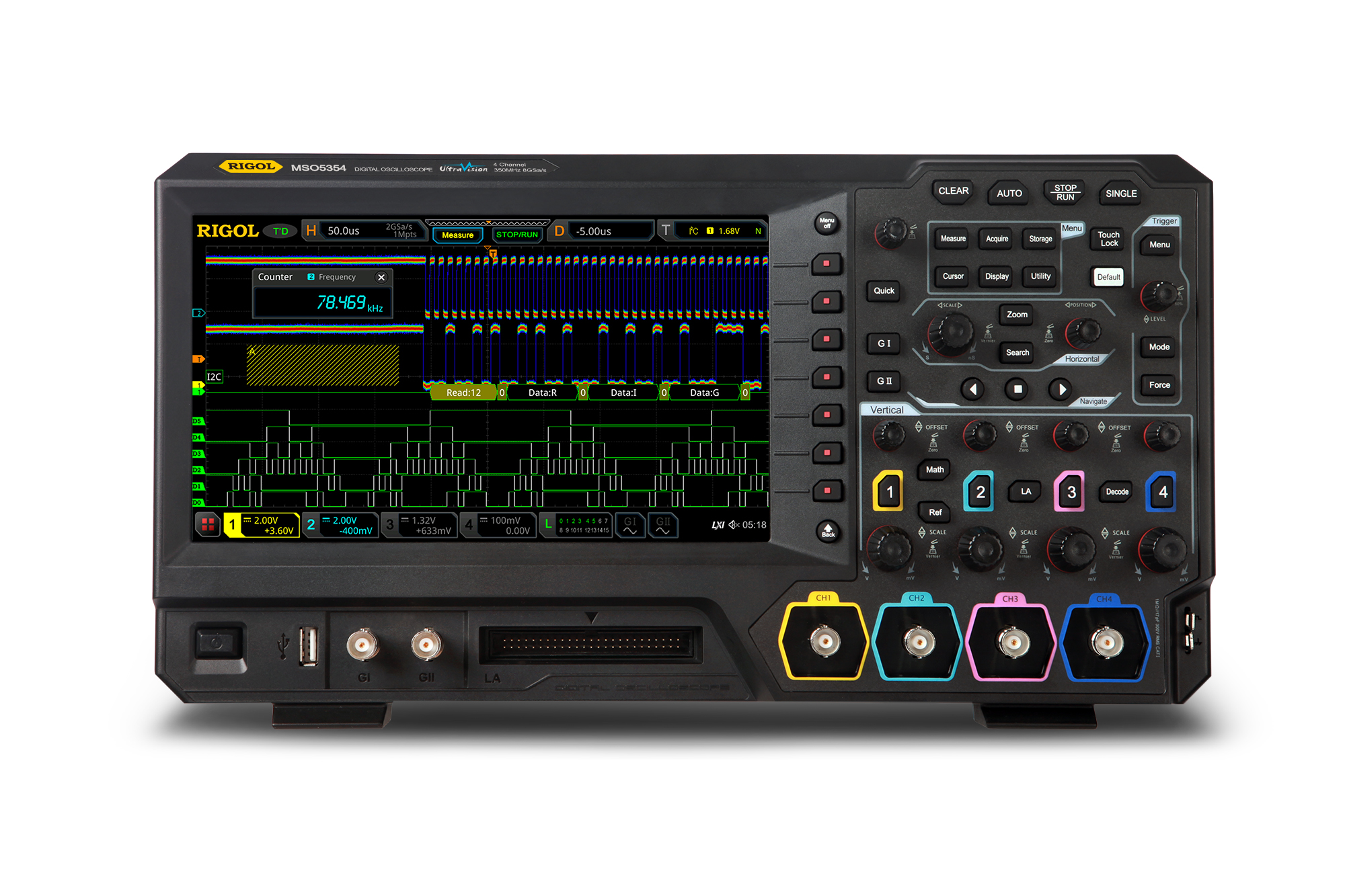 RIGOL Technologies expands its UltraVision II family of digital oscilloscopes with the MSO5000 Series scope