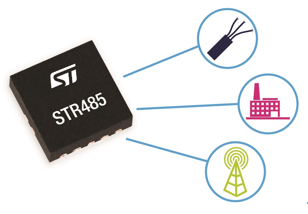 STMicroelectronics STR485LV 33V transceiver for RS485 applications 