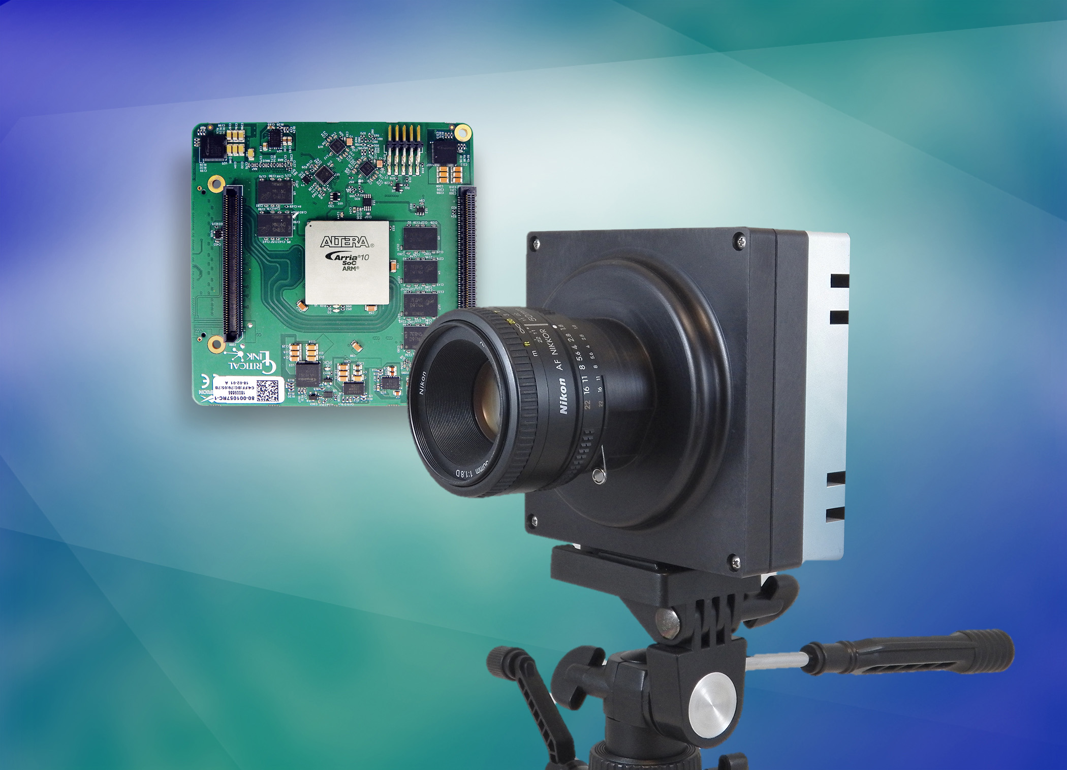 Critical Links MityCAM-C50000 and MitySOM-A10S imaging systems 