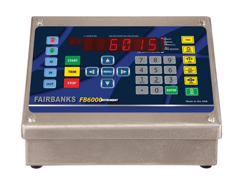 Fairbanks Scales introduces six new scale instruments based on the companys FB6000 design