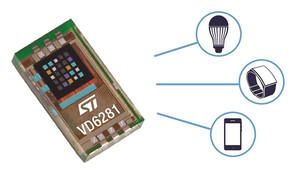 STMicroelectronics VD6281 full-color ambient light sensor 