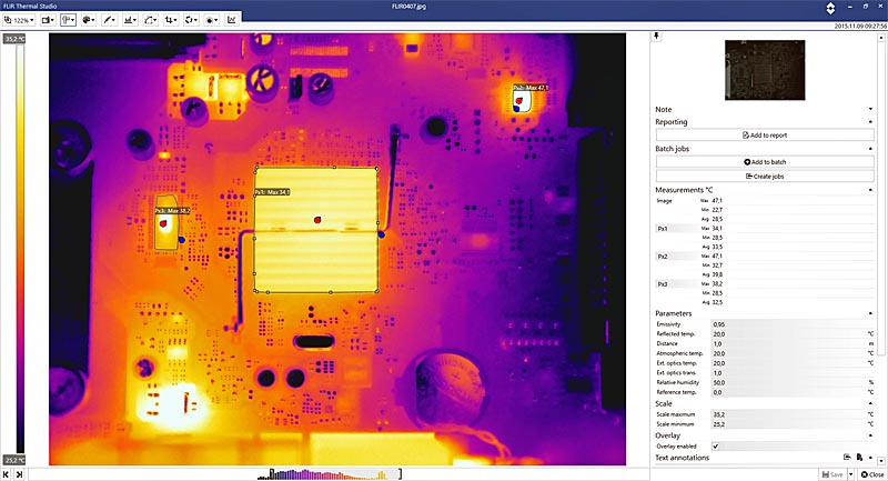 FLIR Systems Thermal Studio thermal image analysis and reporting software 