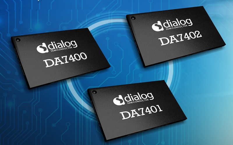 Dialog Semiconductor DA740x family of highly-integrated audio codec chips 