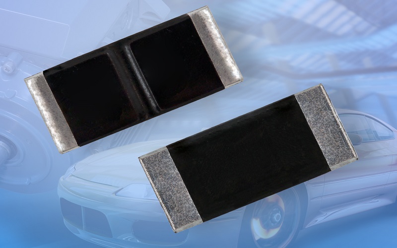 Vishay Intertechnologys latest Automotive Grade Power Metal Plate current sense resistors 