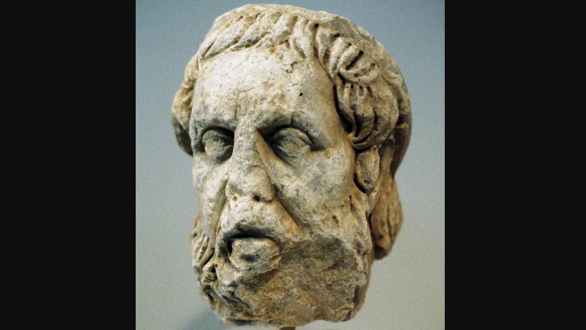 bust from arch museum in Athens