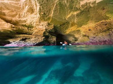 Anguilla cave kayak
