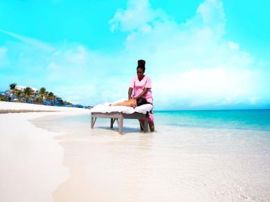 Anguilla beach massage
