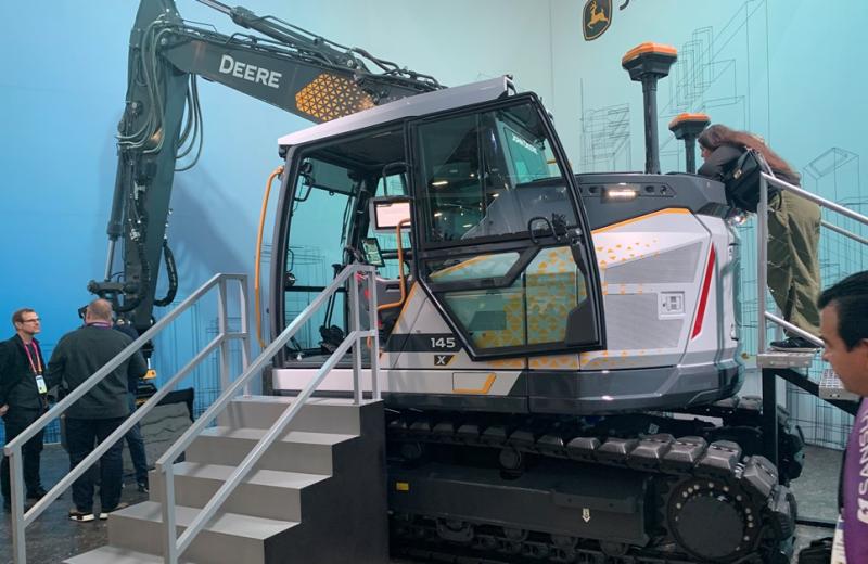 excavator from Deere at CES 2023