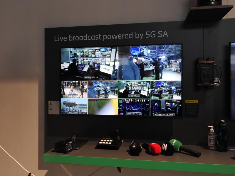 Ericsson broadcast demo MWC23