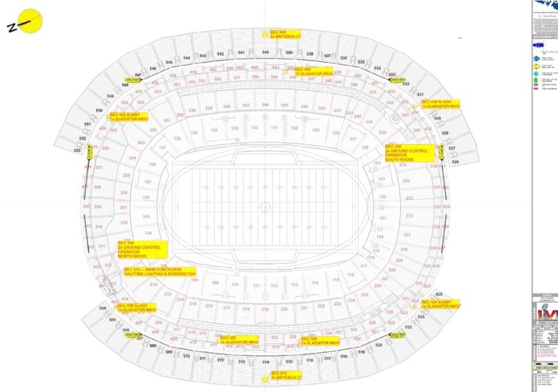 Tribe, Inc's Production Drawings of Super Bowl LV Halftime Show 2021