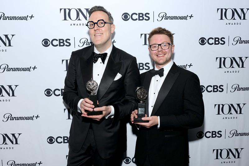 Dane Laffrey and George Reeve win for Best Scenic Design of a Musical