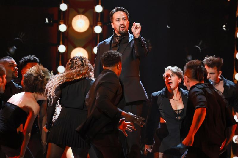 Lin-Manuel Miranda and the cast of "Hamilton."