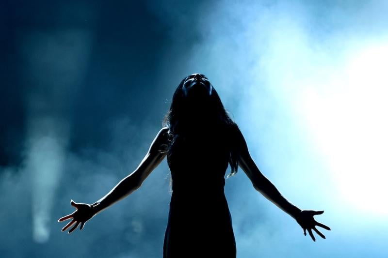 Nicole Scherzinger performs a number from "Sunset Blvd."