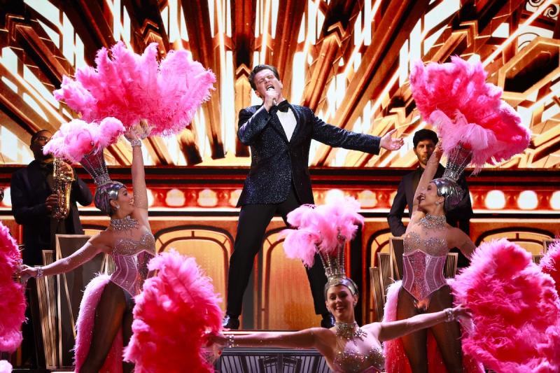 Jonathan Groff performs a number from "Just in Time."