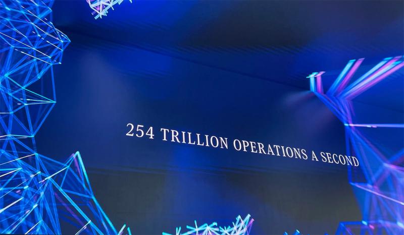 "254 TRILLION OPERATIONS A SECOND" Photo by Bob Bonniol.