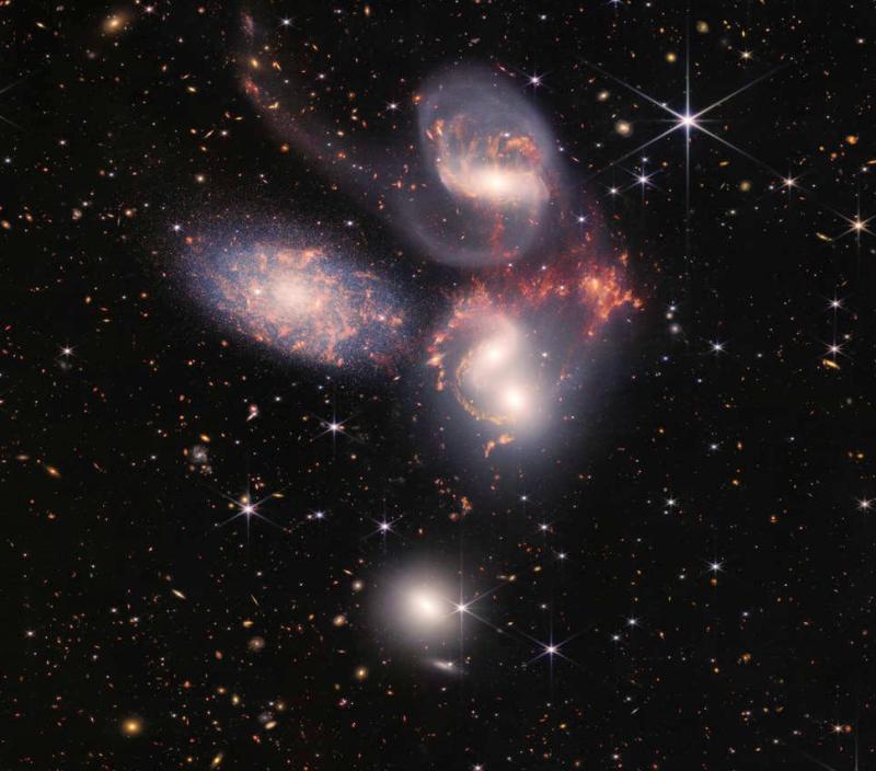 five galaxies shjown in image 