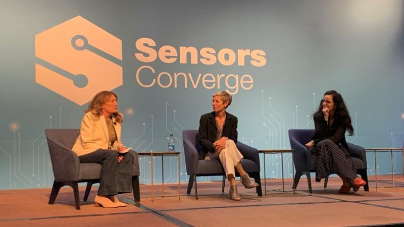 three women on sensors stage
