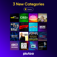PlutoTV categories drama