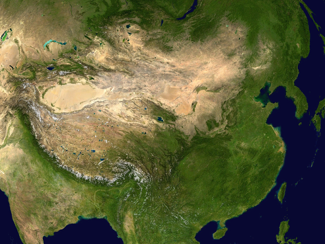 China Satellite map