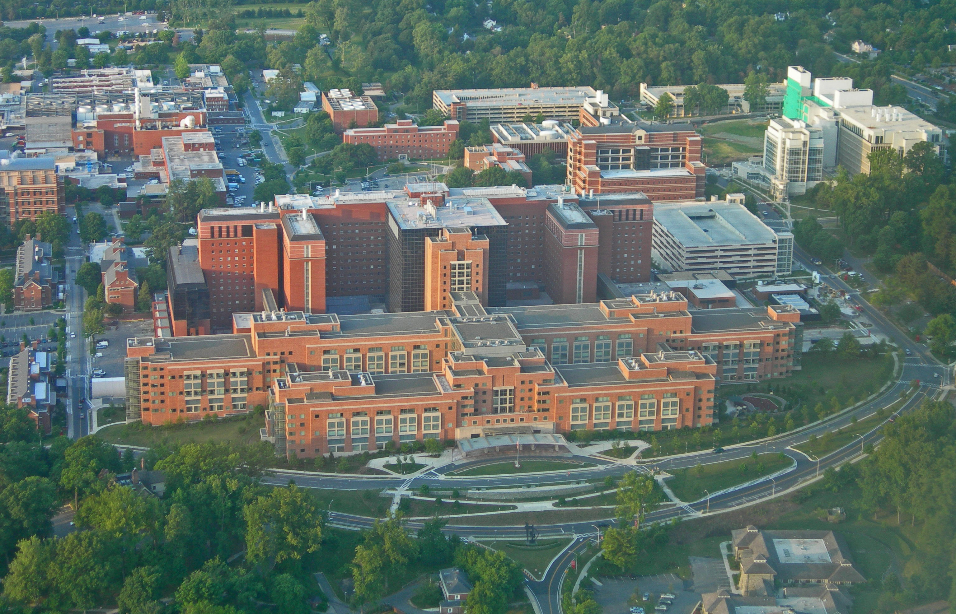 aerial view of government building
