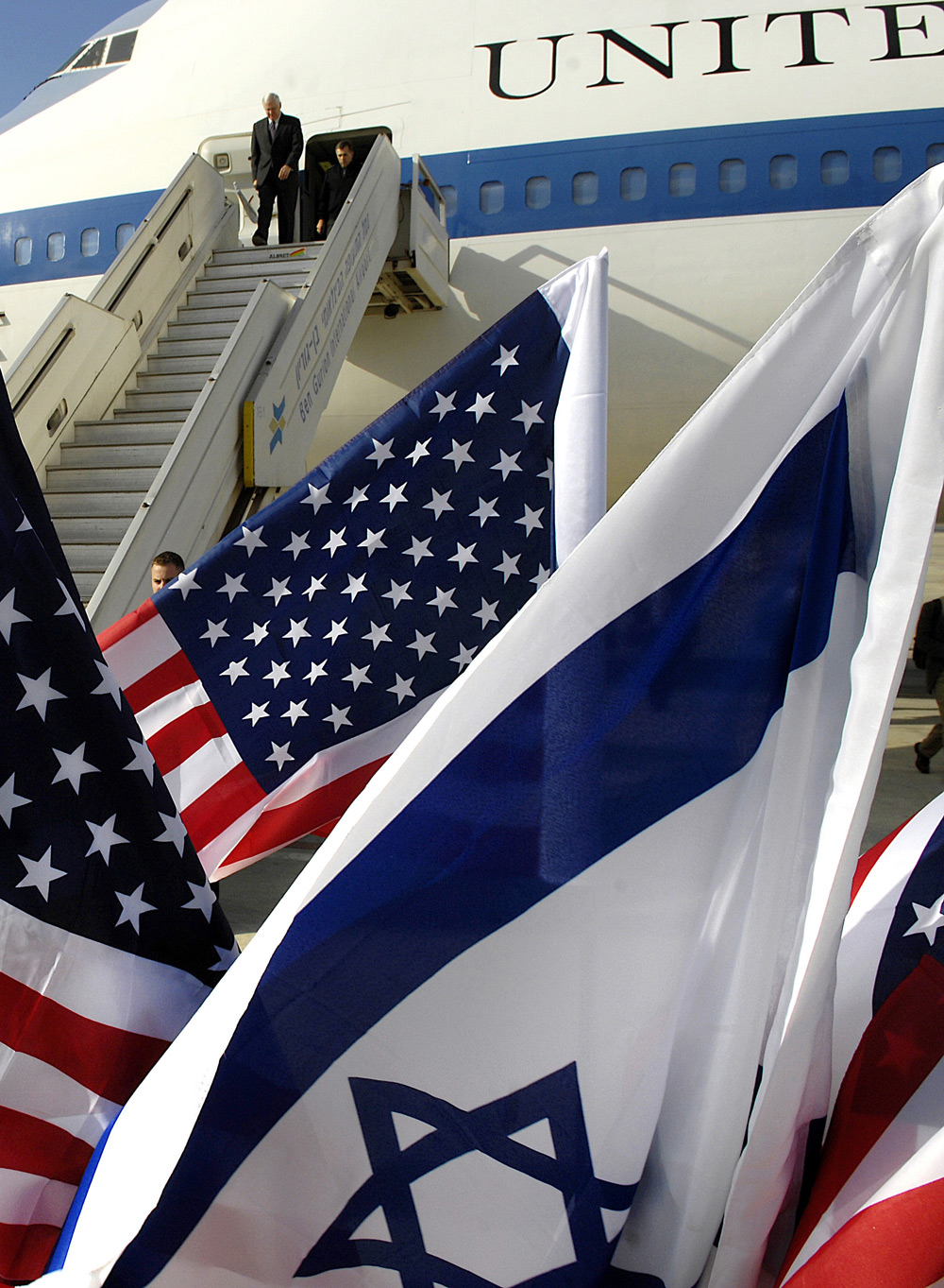 Israel-US flags