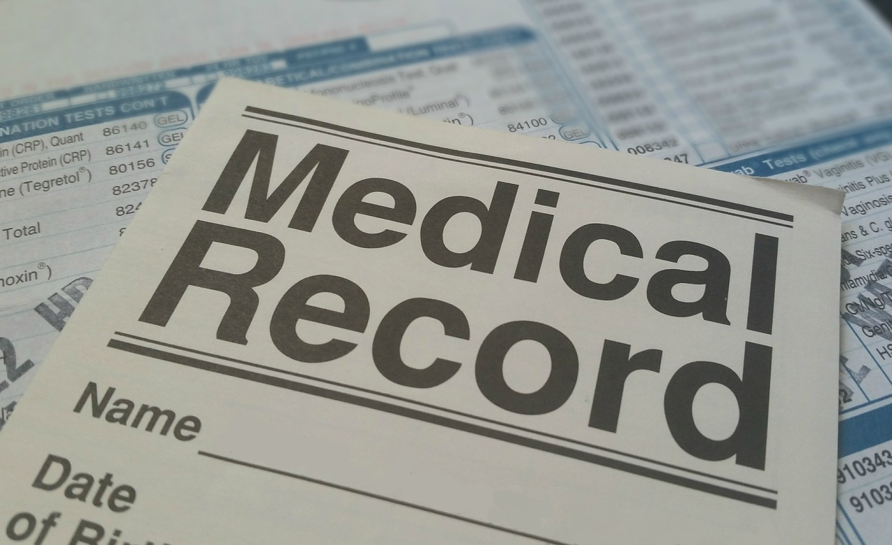 Medical records paperwork