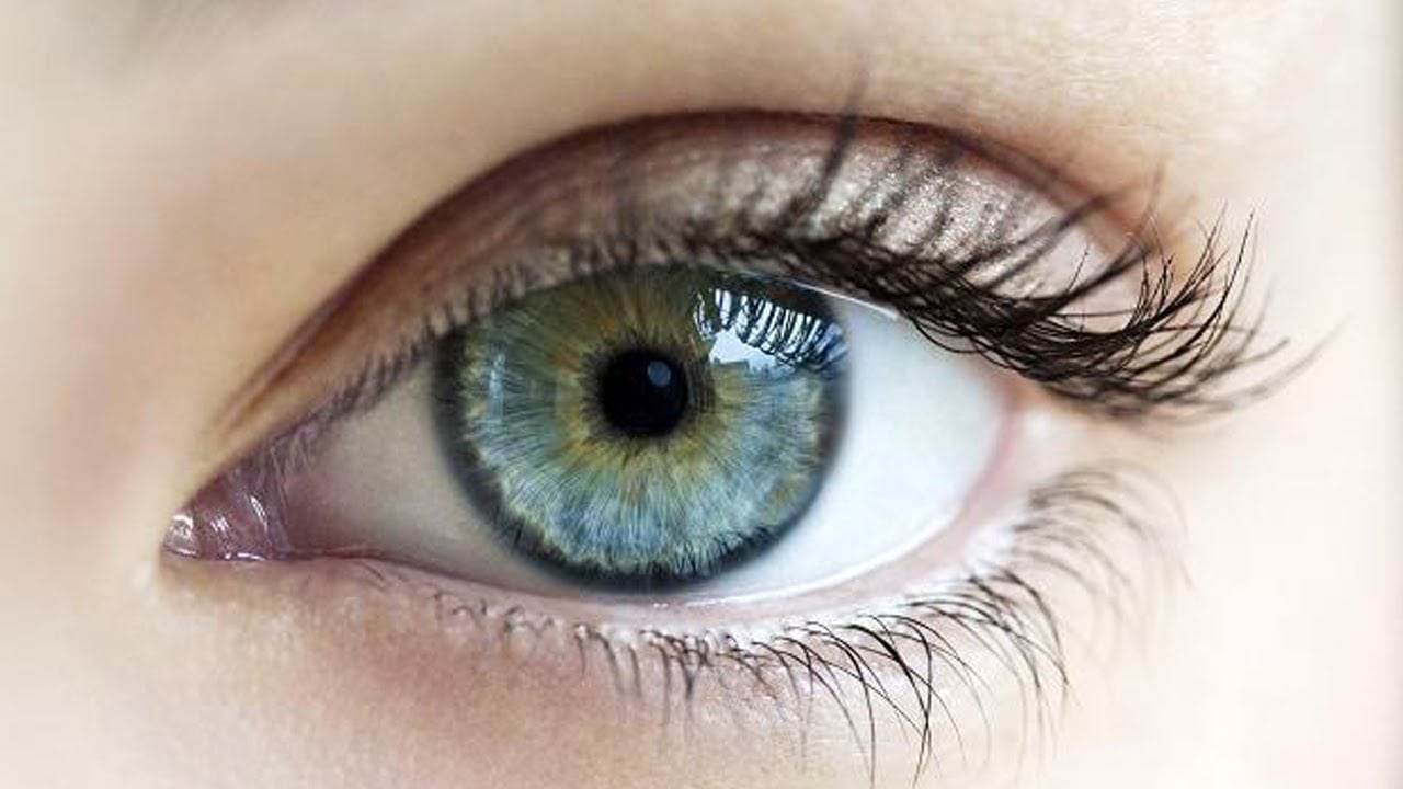 A close image of a blue eye