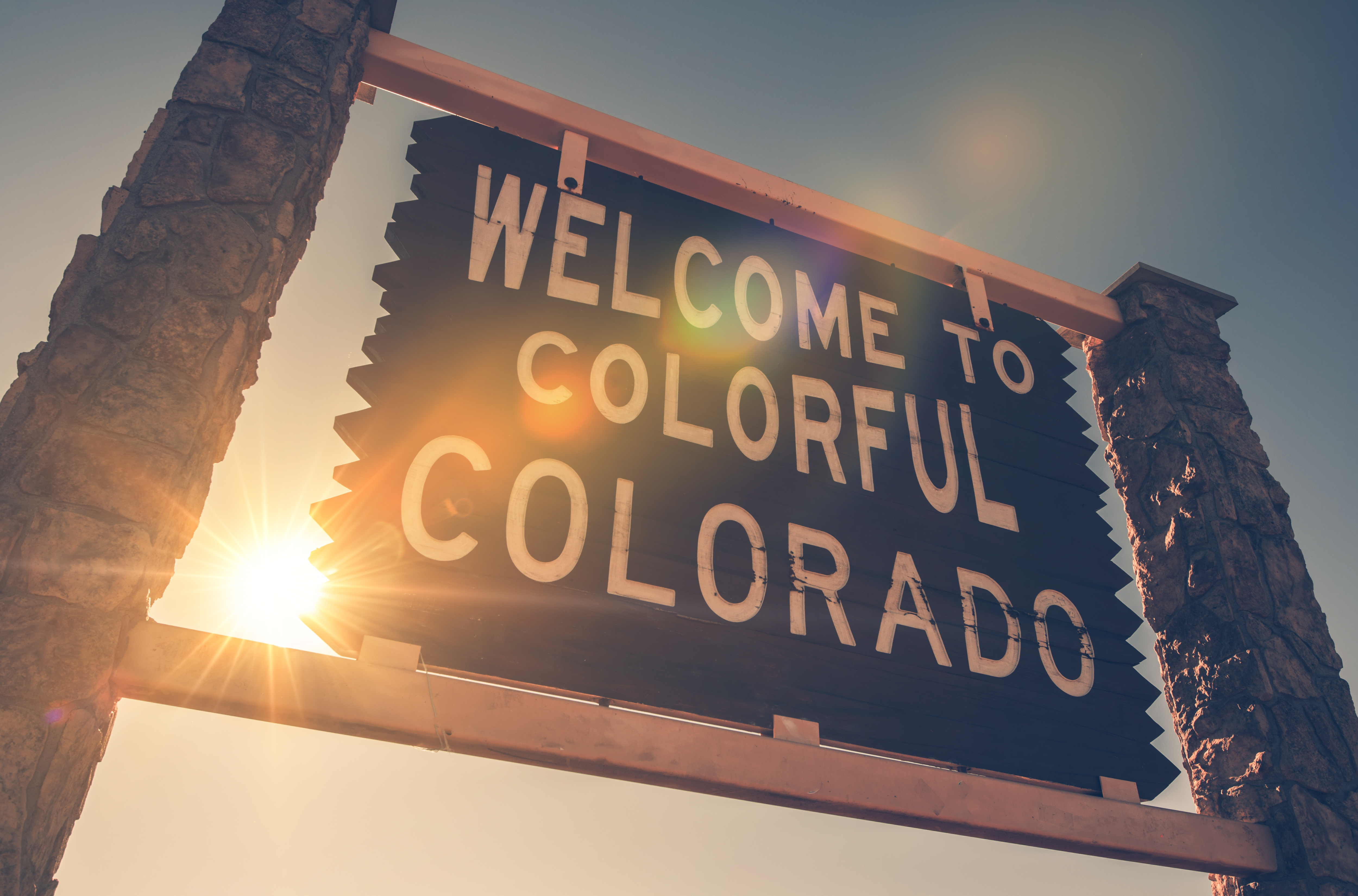 Colorado welcome sign 
