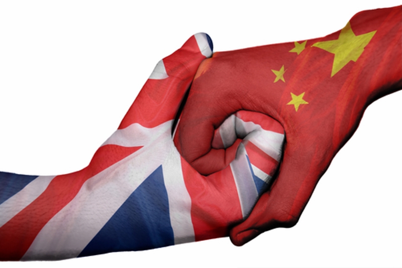 UK and China handshake