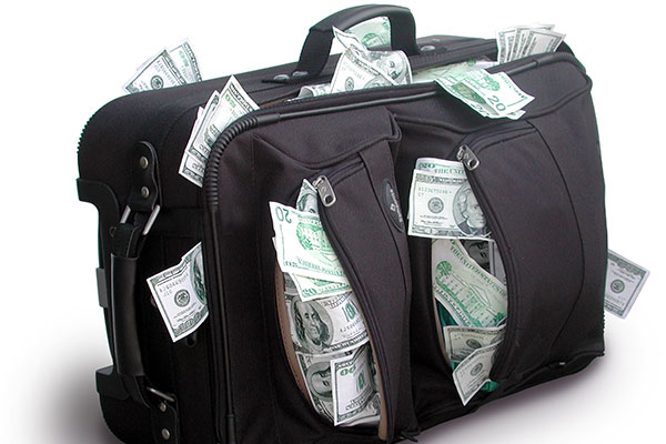 money suitcase