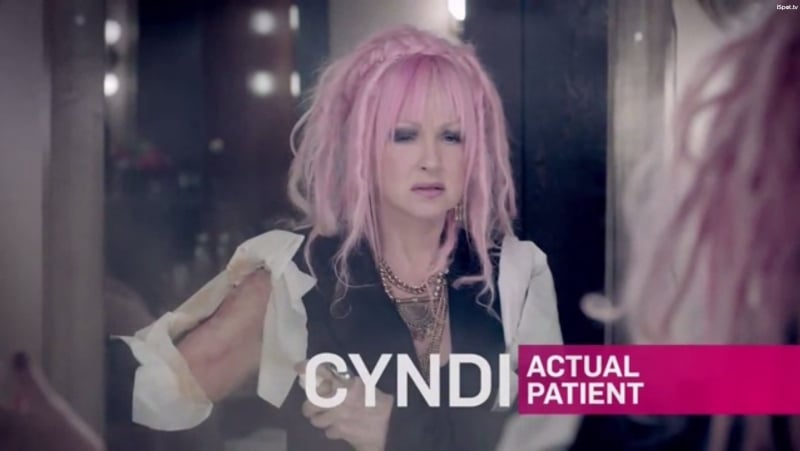 Cyndi Lauper showcases backstage psoriasis woes in Novartis' new Cosen...