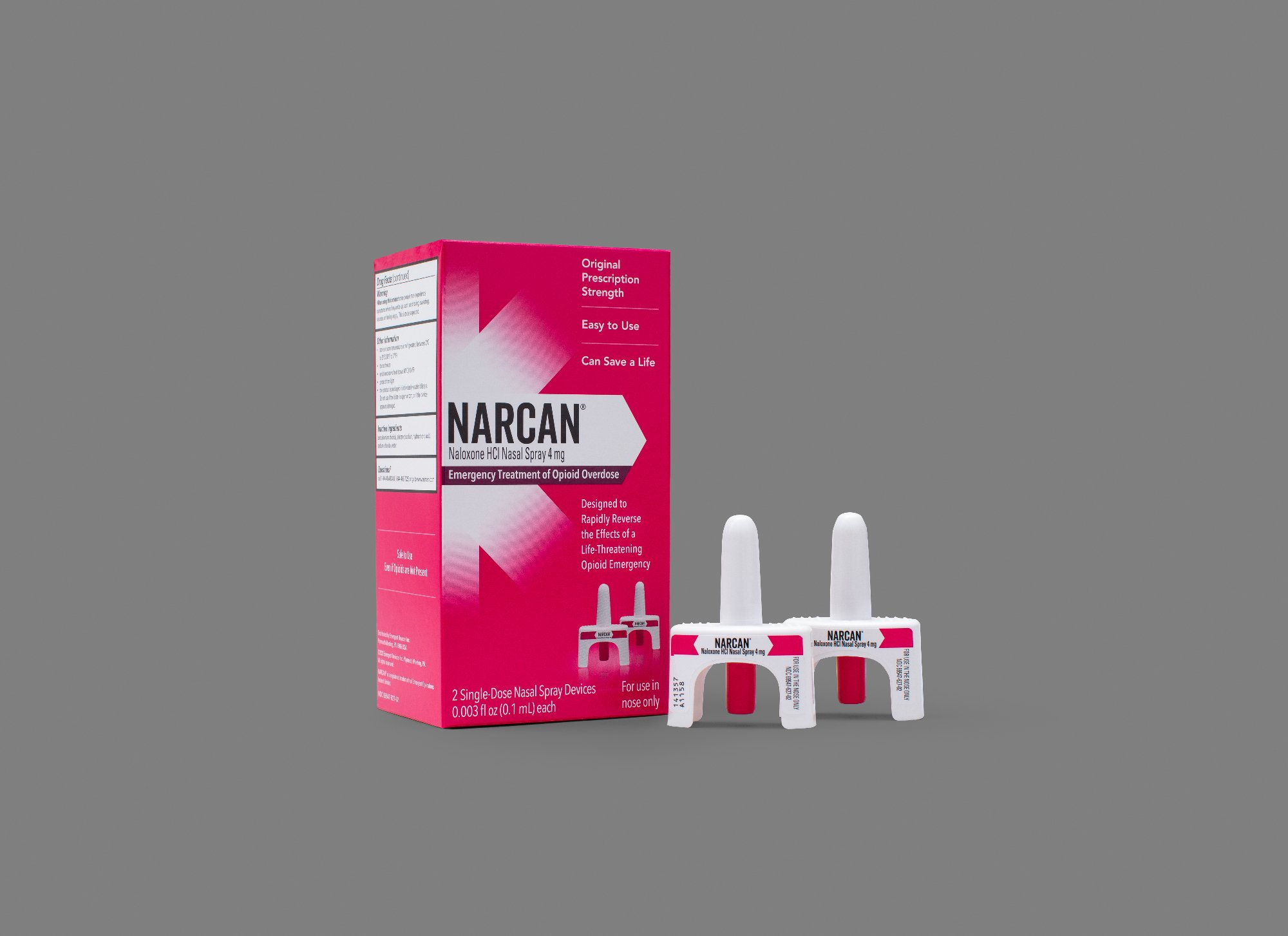 NARCAN Nasal Spray Carton Two Doses