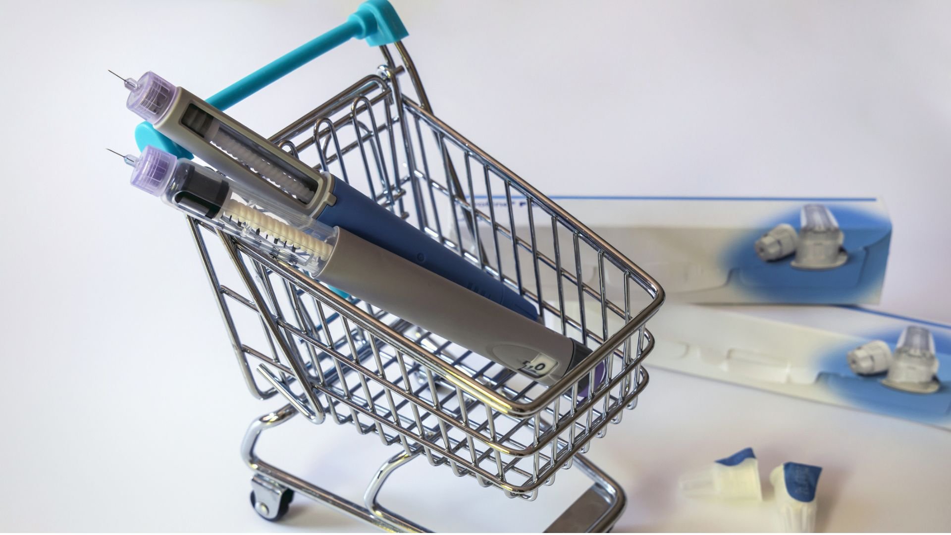 Anti-obesity medication in a tiny shopping cart