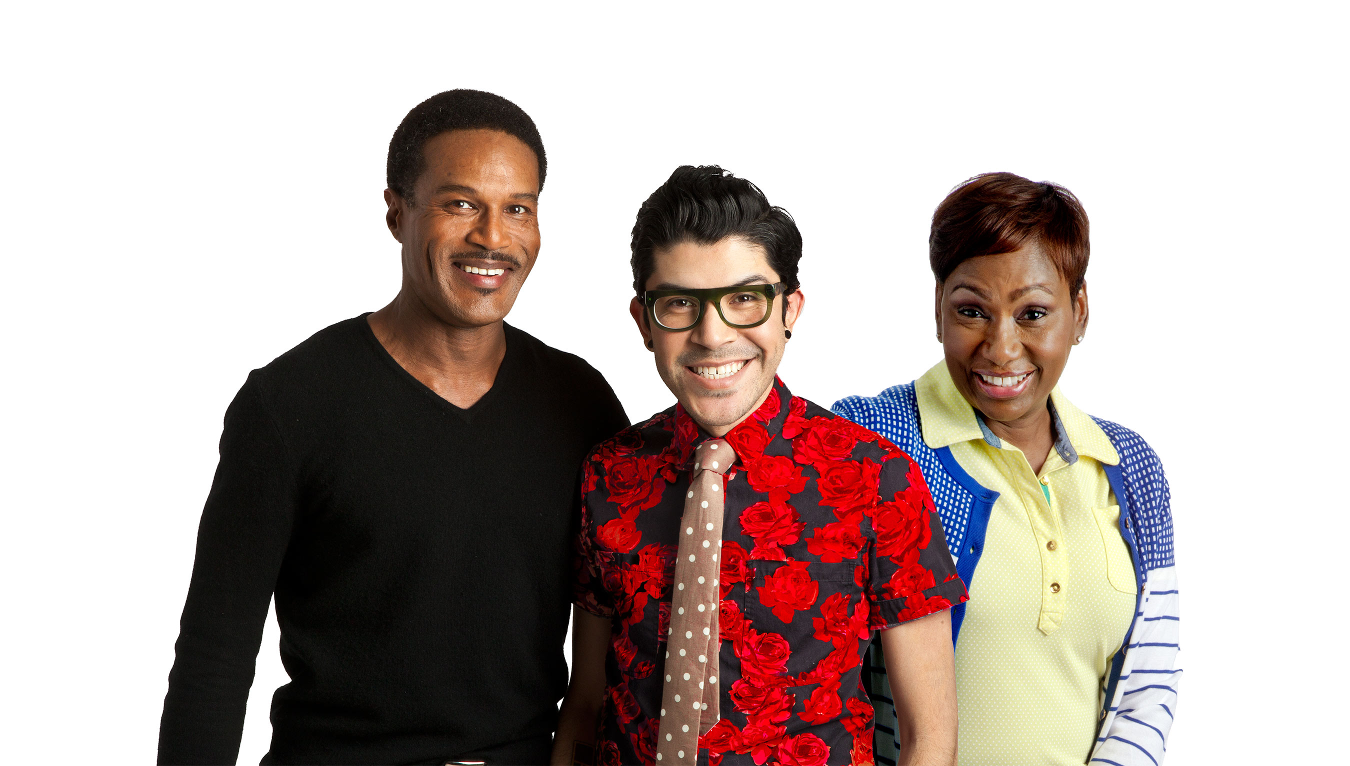 The I Design team wants you to get vocal on World AIDS Day. Pictured from left to right is photographer Duane Cramer, fashion designer Mondo Guerra and music industry insider Maria Davis.
