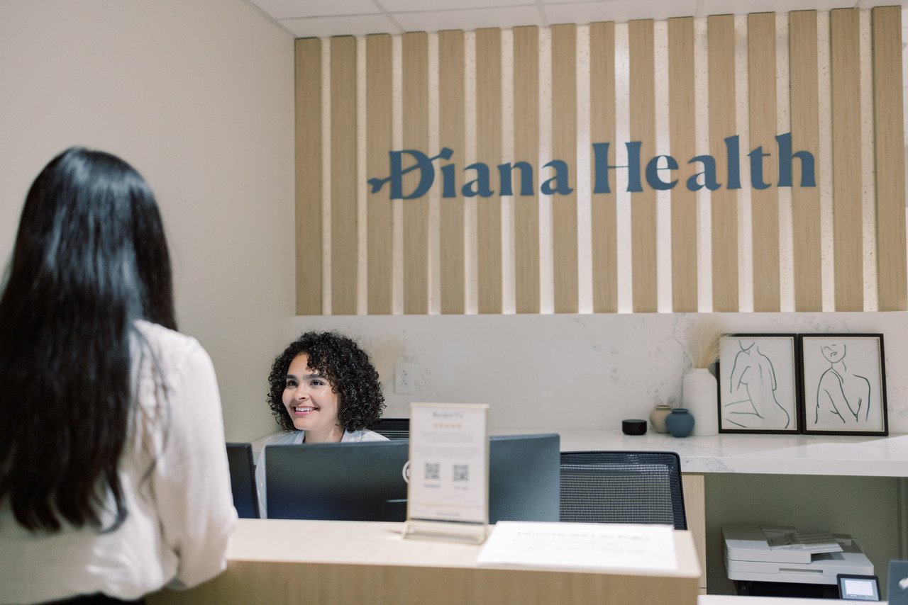 check-in desk at Diana Health clinic