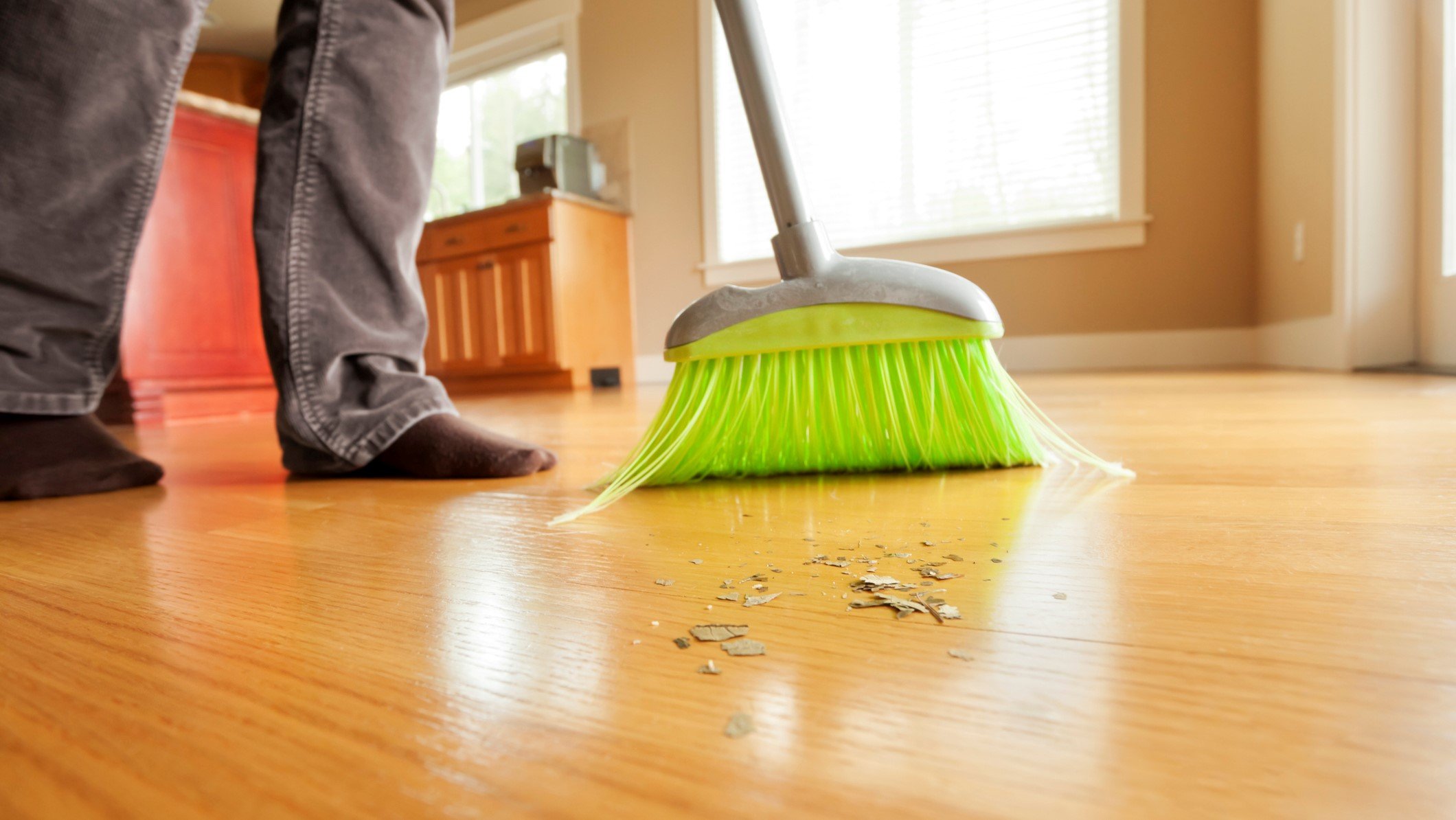 Broom sweep clean