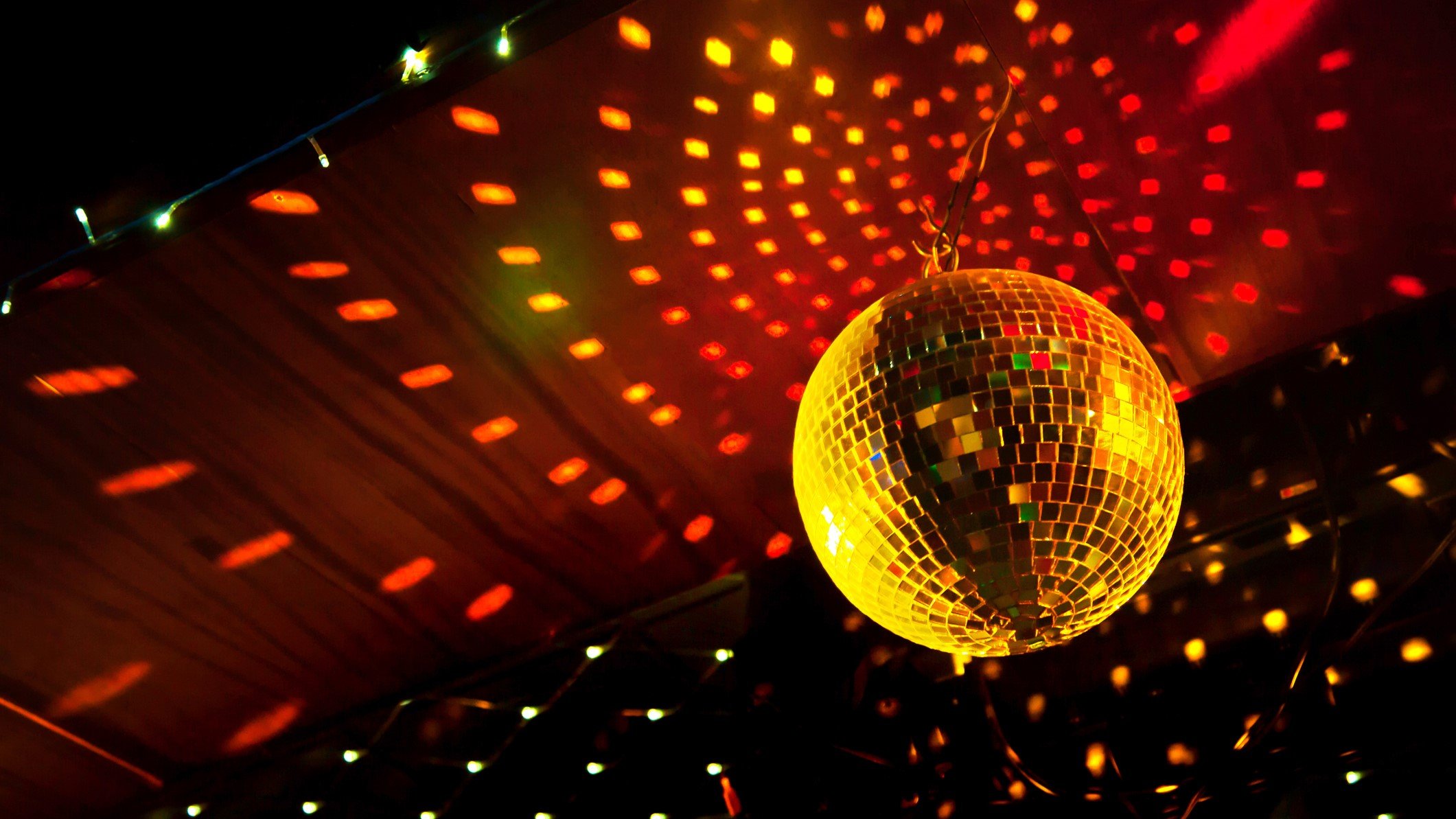 Disco ball dancefloor