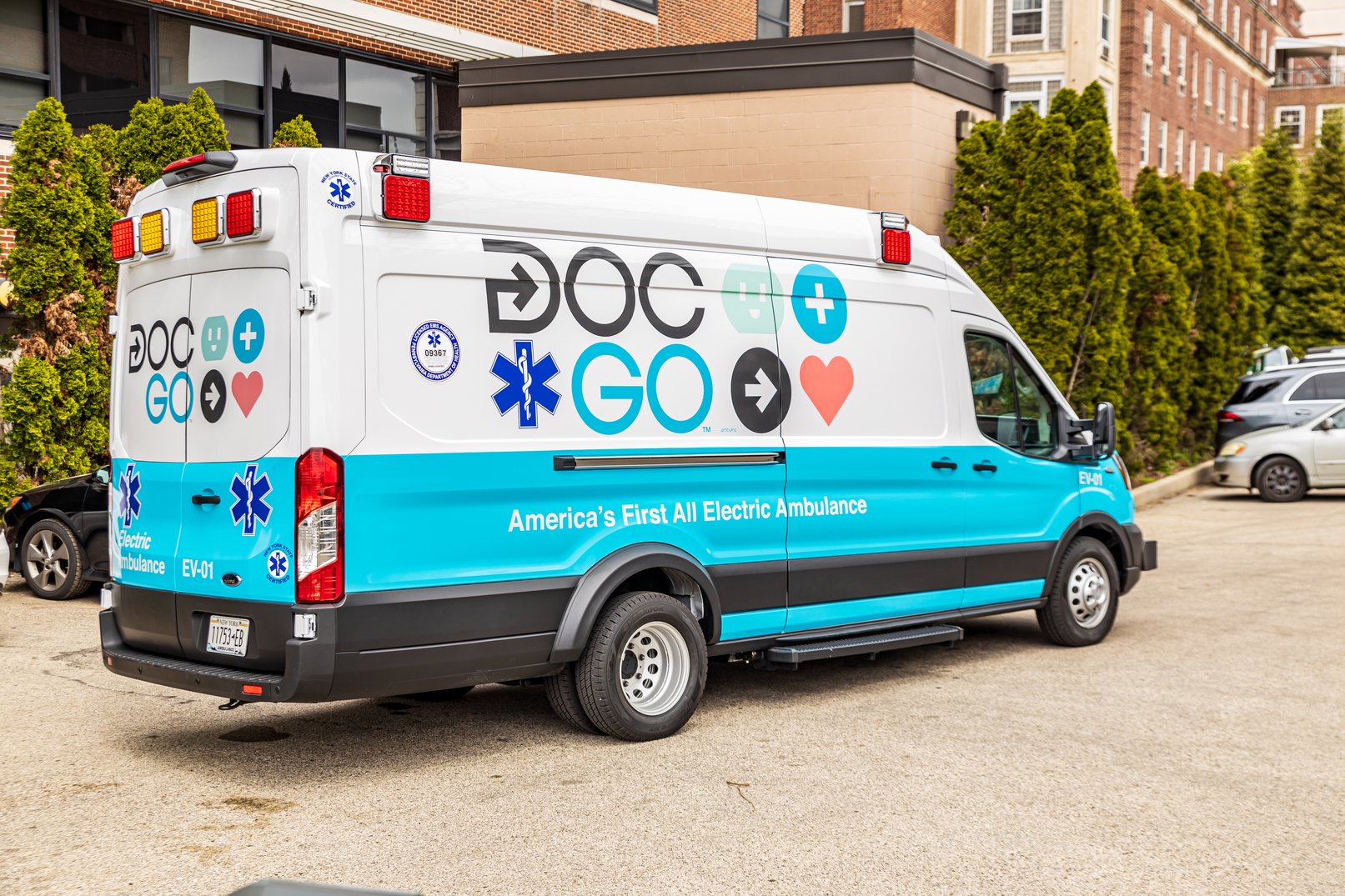 first DocGo electric ambulance 