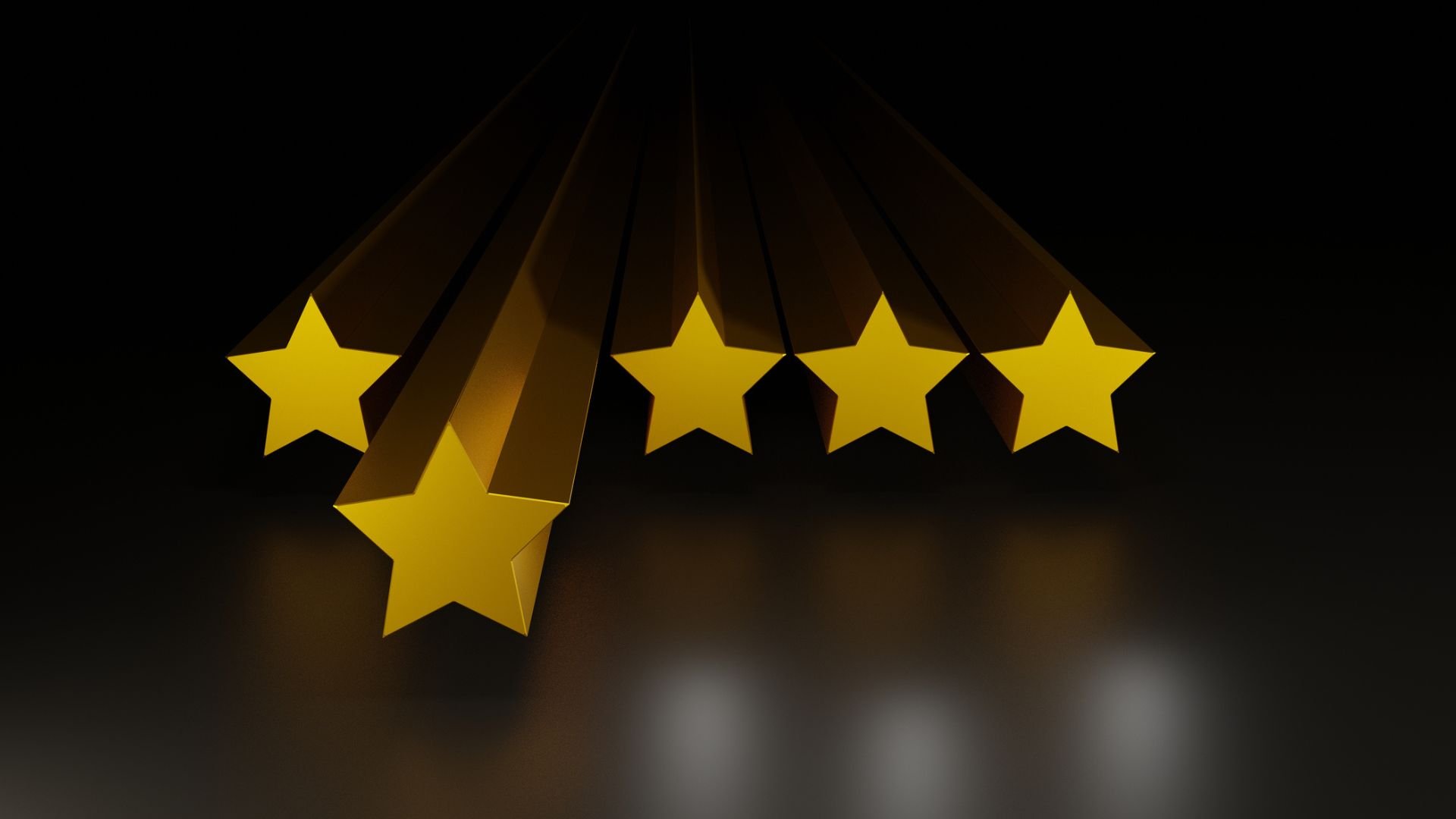 5 golden stars