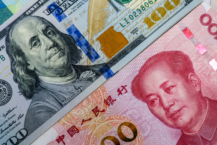 china us money us dollar yuan
