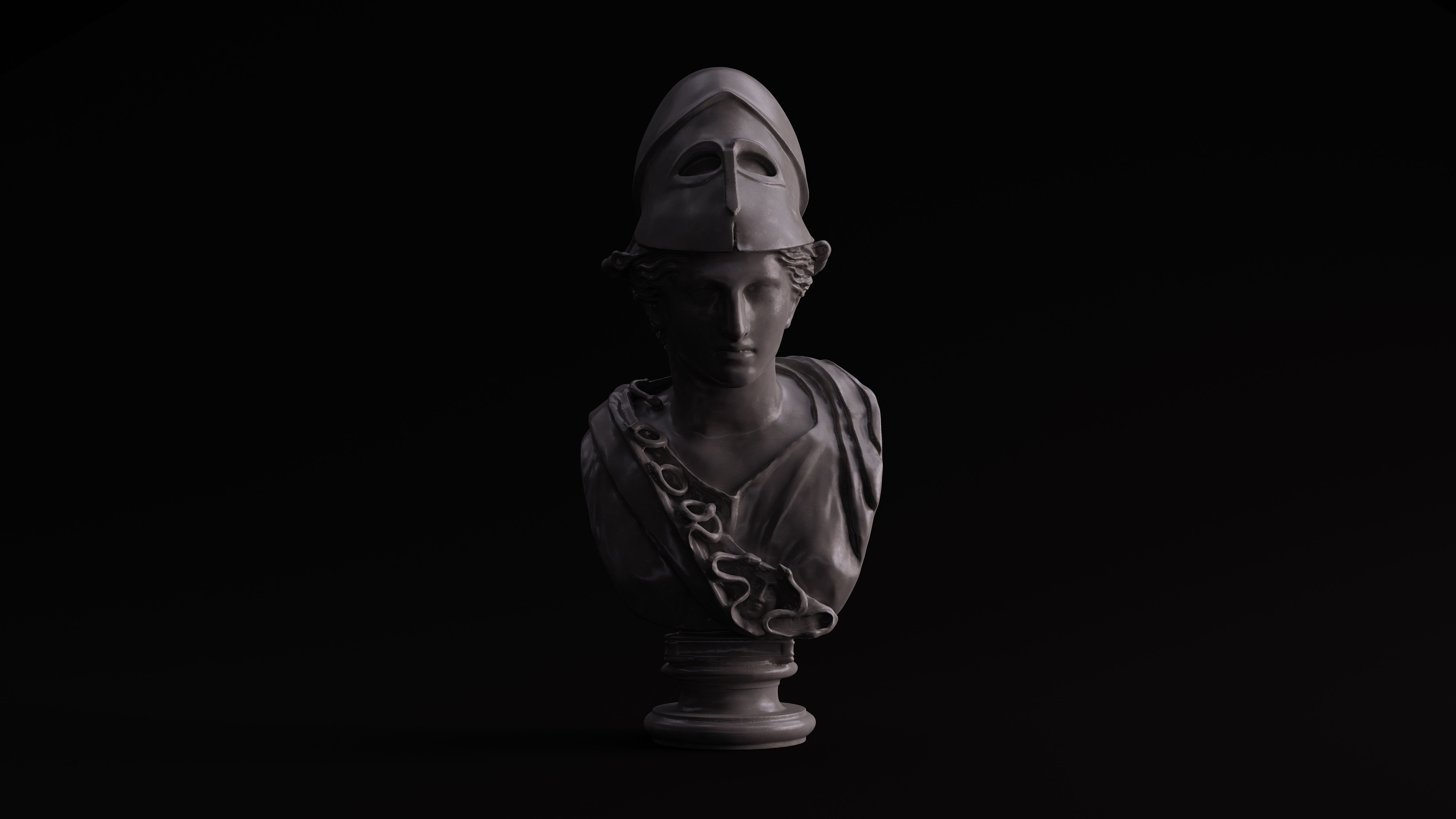 Minerva goddess Rome bust statue knowledge