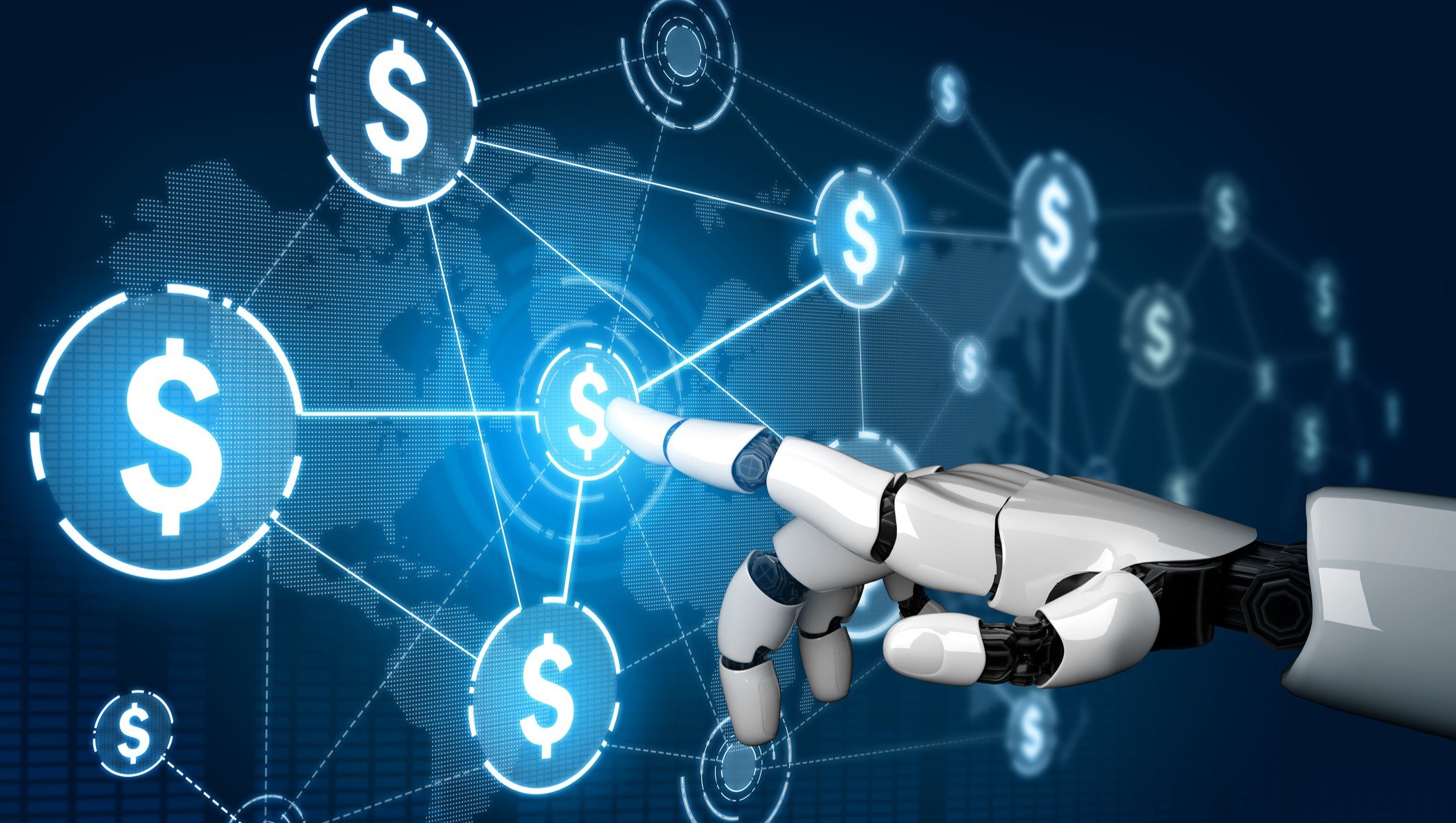 3D Rendering futuristic robot technology development artificial intelligence