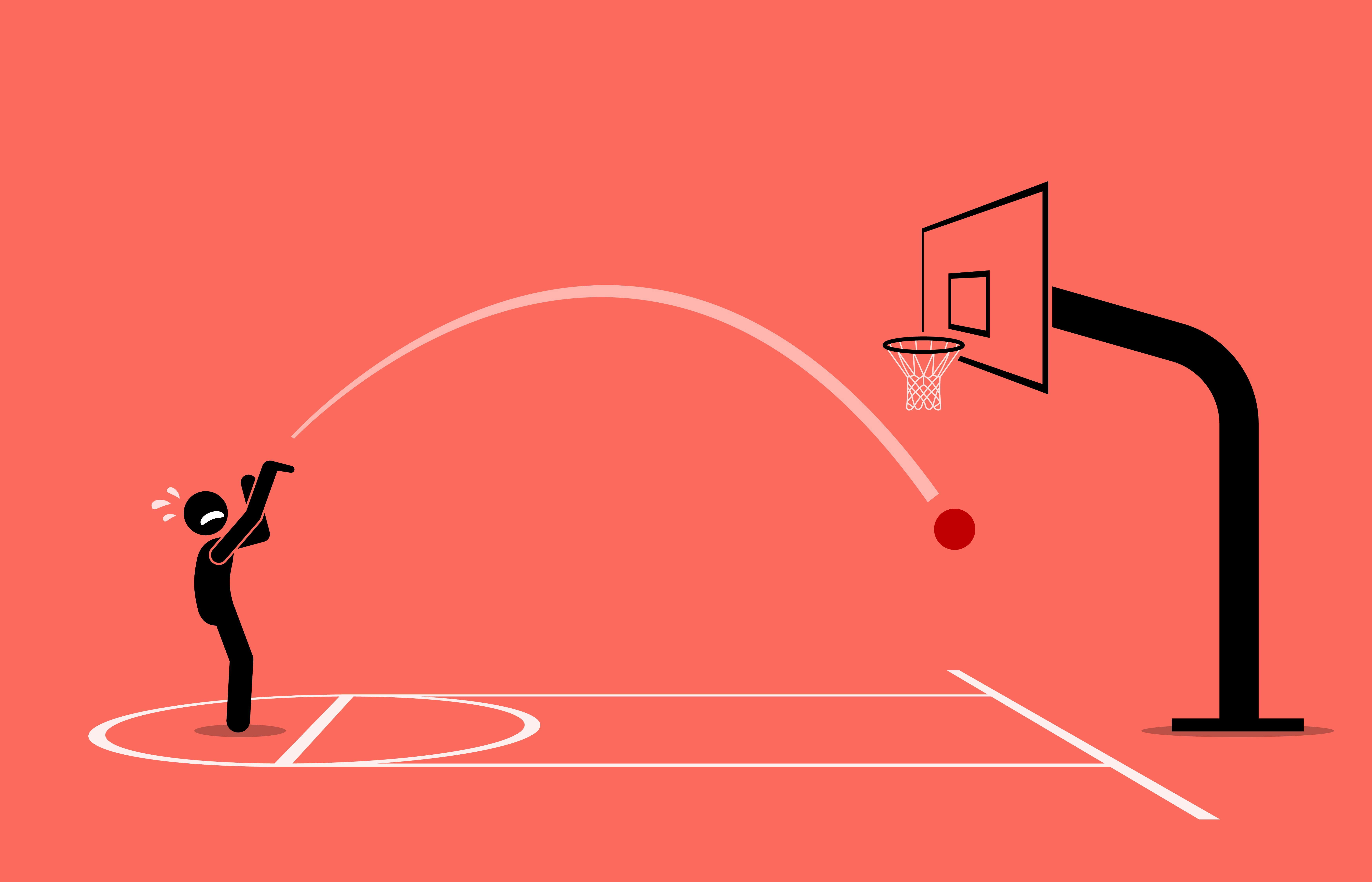 long shot miss basketball hoop fail shoot