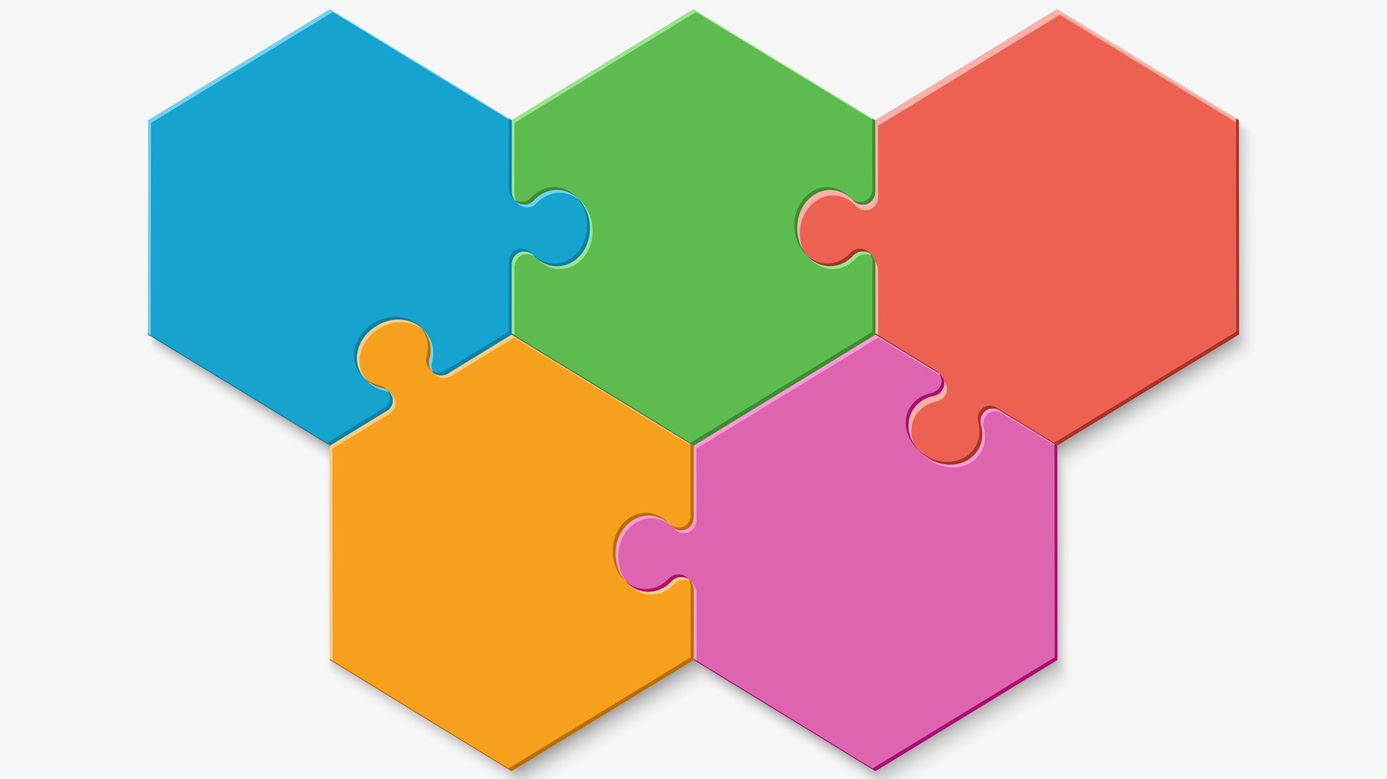 hexagons shapes puzzle
