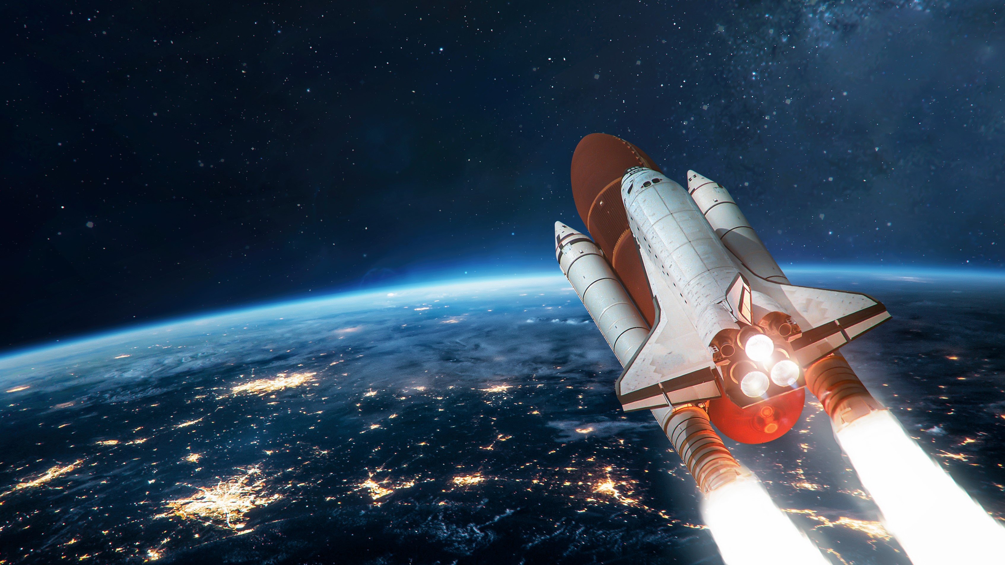 space shuttle Earth fly rocket