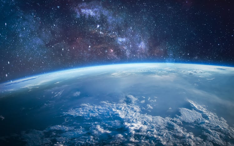 Earth space outer space low earth orbit microgravity orbit