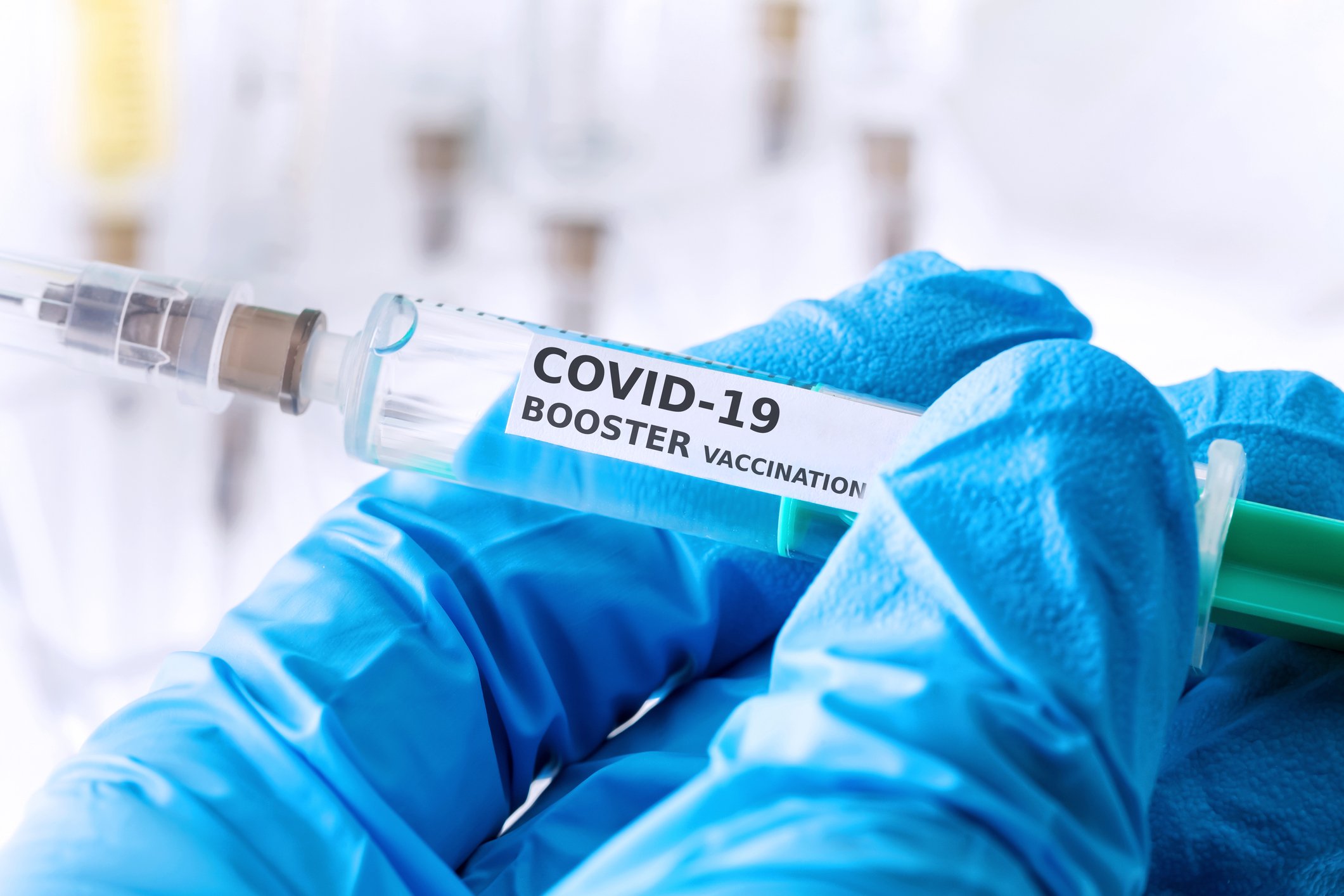 generic visual of COVID-19 vaccine booster shot